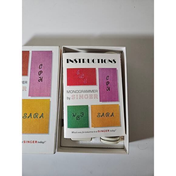 VUntage Singer Monogrammer Sewing Machine Attachment - Picture 2 of 4